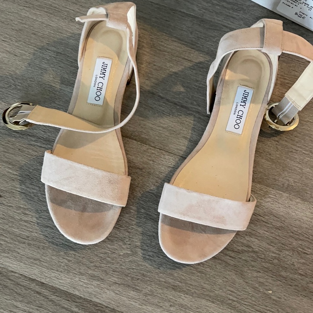 Jimmy Choo suede flats dust bag